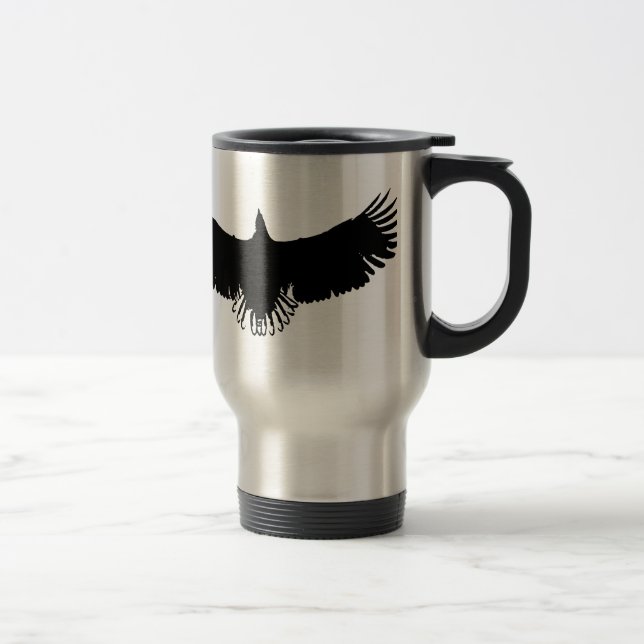 Black & White Eagle Silhouette Resemugg (Höger)