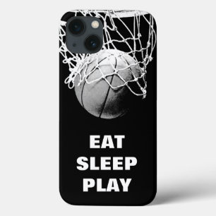 Black White Eat-viloläge Spela basket Motivering