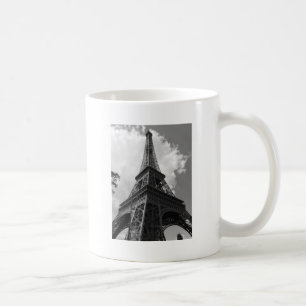 Black & White Eiffel Torn i Paris Kaffemugg