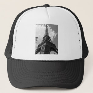 Black & White Eiffel Torn i Paris Keps