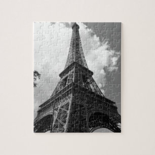 Black & White Eiffel Torn i Paris Pussel