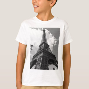 Black & White Eiffel Torn i Paris Tee
