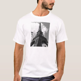 Black & White Eiffel Torn i Paris Tee