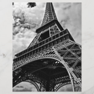 Black White Eiffel Torn Paris Europe Travel