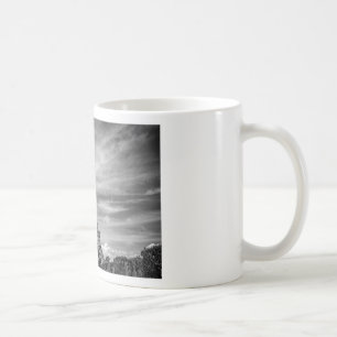Black & White Eiffel Torn Paris Frankrike Kaffemugg