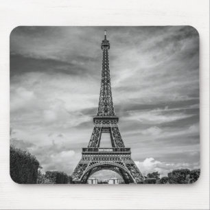 Black & White Eiffel Torn Paris Frankrike Musmatta