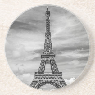 Black & White Eiffel Torn Paris Frankrike Underlägg