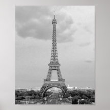 Black & White Eiffel Torn Sketch
