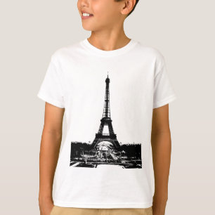 Black & White Eiffel Torn T-shirt
