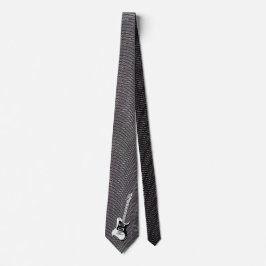 Black & White Electric Guitar-Coolan modern och tr Slips