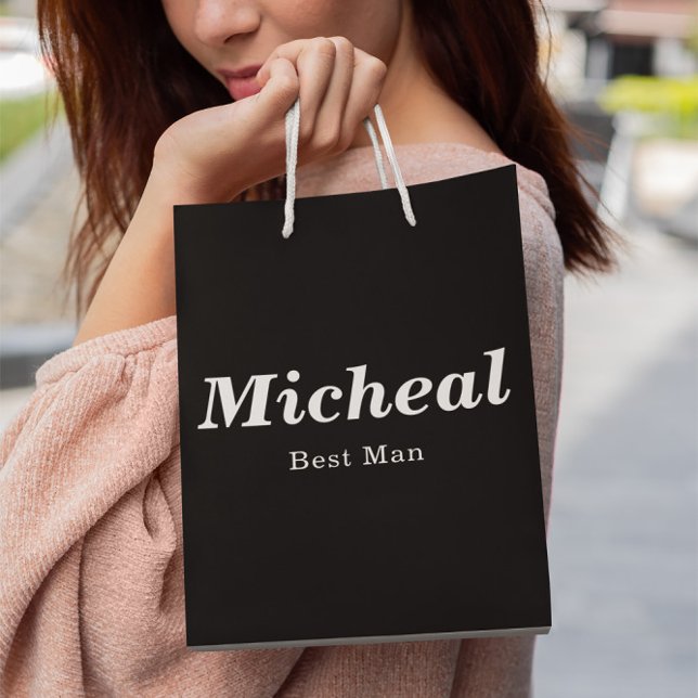 Black & White Elegant Modern Best Man Wedding (Skapare uppladdad)