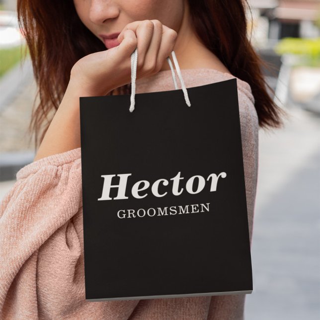 Black & White Elegant Modern Groomsmen Wedding (Skapare uppladdad)