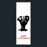 Black & White Elephant Elephant Pop Art Poster<br><div class="desc">Elephant Walking. Svarta,  vita tonerdigitala djurverk - Elefants Art - Animals in Nature Digital Edited Bilder Photos - Tecknad Tecknad Stil Pop Art Elephant Artwork</div>