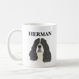 Black & White English Springer Spain Kaffemugg