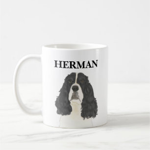 Black & White English Springer Spain Kaffemugg