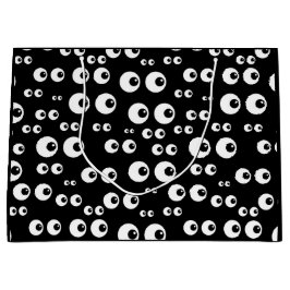 Black & White Eyeball Lg. Gift Bag