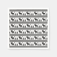 Black White Fair Isle Julsötare Mönster