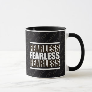 Black White FEARLESS Christian Mugg