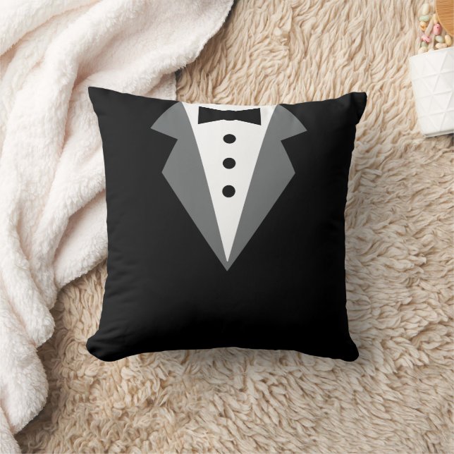 Black White Forme Tuxedo Kudde (Filt)