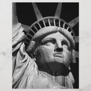 Black White-Frihetsgudinnan New York Brevhuvud