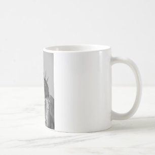 Black & White Frihetsgudinnan New York City Kaffemugg