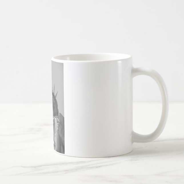 Black & White Frihetsgudinnan New York City Kaffemugg (Höger)