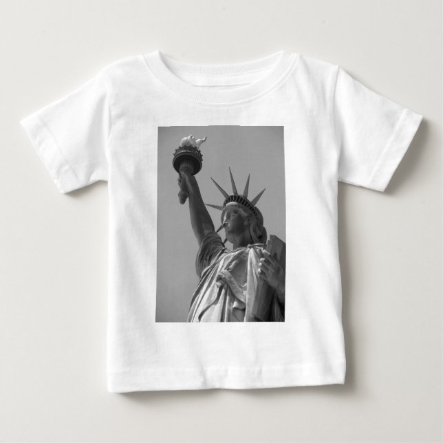 Black & White Frihetsgudinnan New York City T-shirt (Framsida)