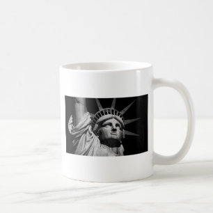 Black White-Frihetsgudinnan New York Kaffemugg