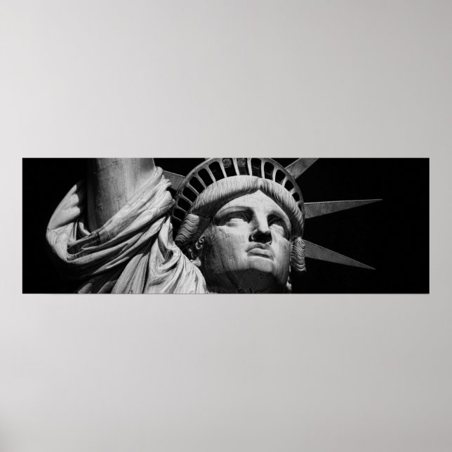 Black & White-Frihetsgudinnan New York Poster (Framsidan)