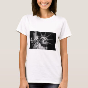 Black White-Frihetsgudinnan New York T-shirt