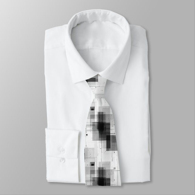 Black White Geometric Mönster Dressy Slips (Bunden)