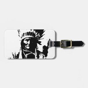 Black & White Geronimo Bagagebricka