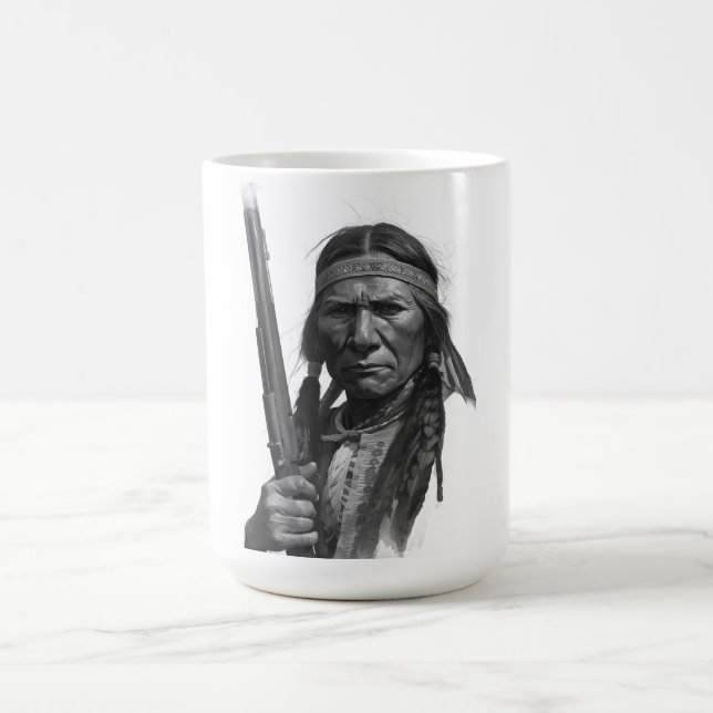 Black & White Geronimo Kaffemugg (Center)