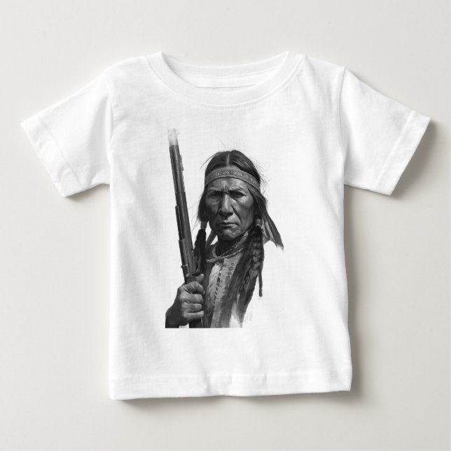 Black & White Geronimo T Shirt (Framsida)