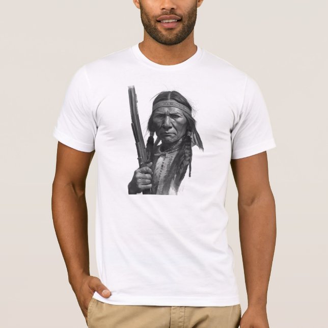 Black & White Geronimo T Shirt (Framsida)