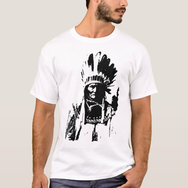Black & White Geronimo T-shirt (Framsida)