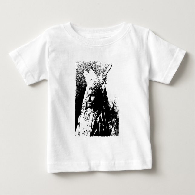 Black & White Geronimo Tee Shirt (Framsida)
