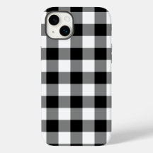 Black & White Gingham Mönster