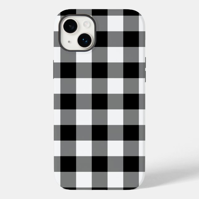Black & White Gingham Mönster (Baksida)