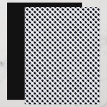 Black White Gingham Scrapbook Papper