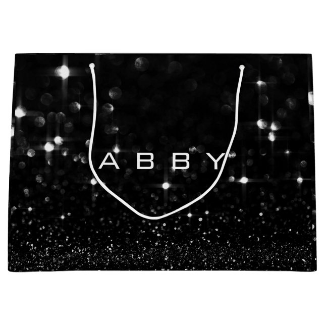 Black White Glitter-favoriter Gift Abby Spark (Framsidan)