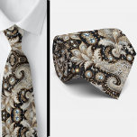 Black White Gold Lace Paisley Diamond Neck Tie Slips<br><div class="desc">Refined Elegance in Gold, Black, & White Lace Paisley Elevate your formal look with this Luxury Gold and Black with White Faux Diamond Paisley Relief Jacquard Neck Tie. Designed for weddings and distinguished occasions, this tie blends timeless sophistication with radiant contrast, making it a standout accessory for grooms, groomsmen, and...</div>