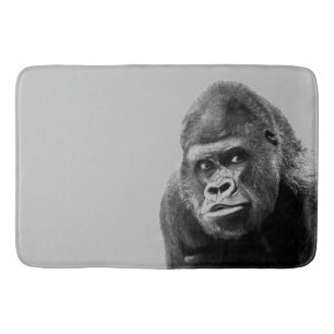 Black White Gorilla Badrumsmatta
