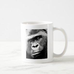 Black & White Gorilla Kaffemugg