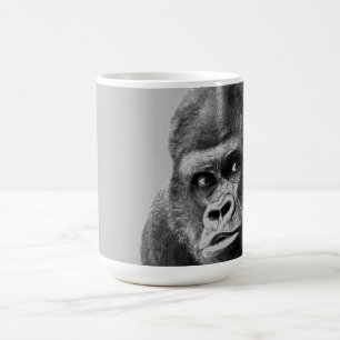 Black White Gorilla Kaffemugg