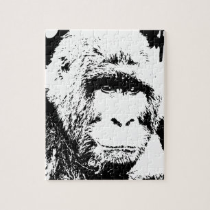 Black & White Gorilla Pussel