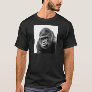 Black White Gorilla T Shirt