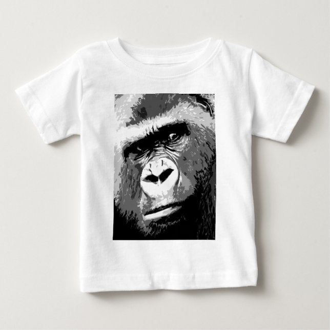 Black & White Gorilla Tee (Framsida)