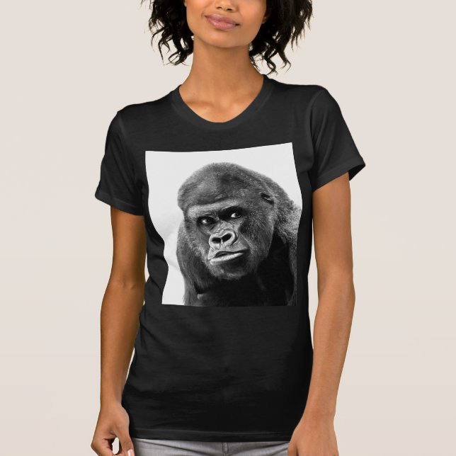 Black White Gorilla Tee (Framsida)
