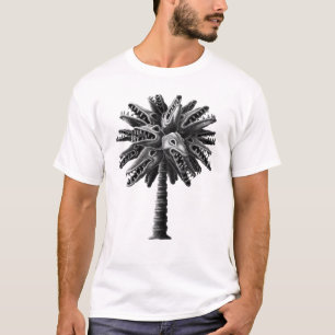 Black White Gothic Monster Döskallars Horror Hand T Shirt